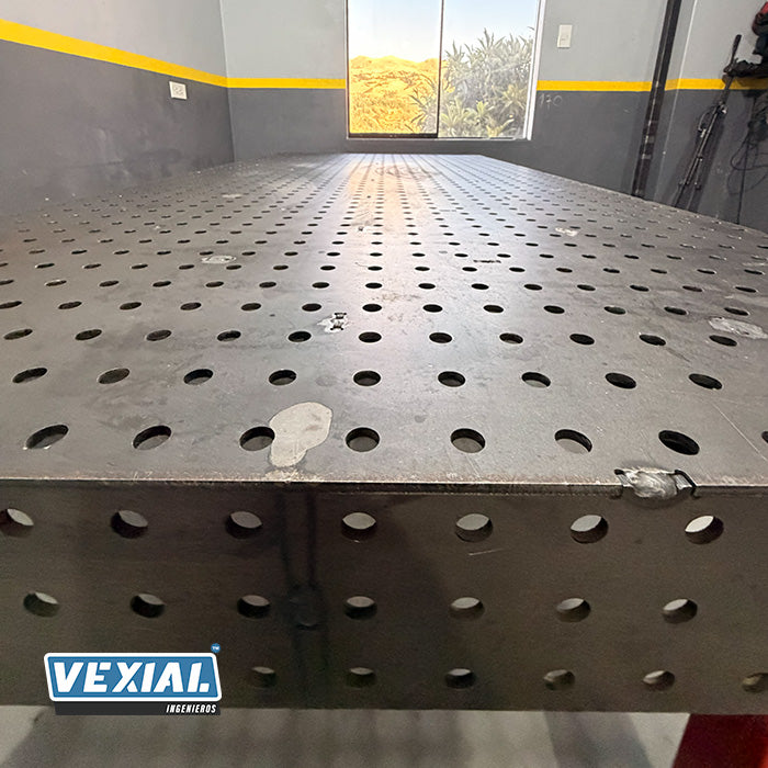 Mesa Industrial para Soldador - 2400x1200mm - Chapa 6mm (1/4")