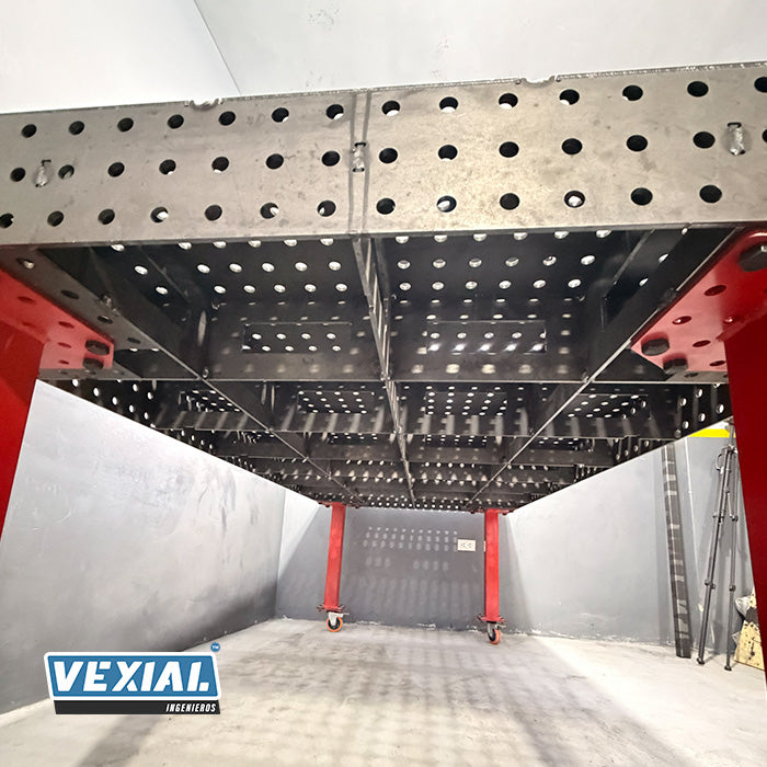 Mesa Industrial para Soldador - 2400x1200mm - Chapa 6mm (1/4")