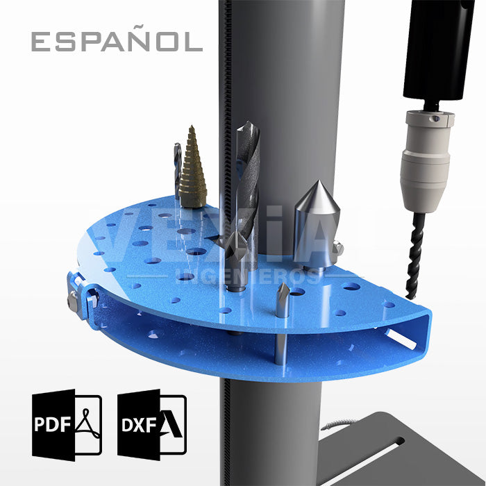 PLANOS PARA ORGANIZADOR DE BROCAS PARA TALADRO DE ESTACION