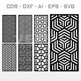 PAQUETE DISEÑO CELOSIAS - # 001 (CDR, DXF, AI, EPS, SVG)