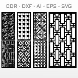 PAQUETE DISEÑO CELOSIAS - #007 (CDR, DXF, AI, EPS, SVG)