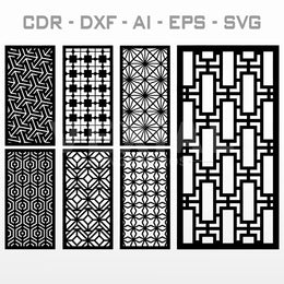 PAQUETE DISEÑO CELOSIAS - #009 (CDR, DXF, AI, EPS, SVG)