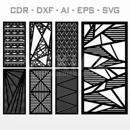 PAQUETE DISEÑO CELOSIAS - #012 (CDR, DXF, AI, EPS, SVG)