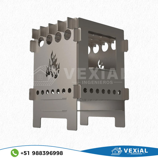 ARCHIVOS PARA FABRICAR HORNILLO PORTATIL PARA CAMPING (159x152x200(h) mm)