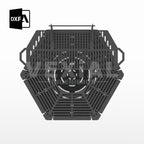 ARCHIVOS DXF PARA PARRILLA BAJA EXAGONAL PLEGABLE (469 x 469 x 453(h)+277(h)) - MALETIN