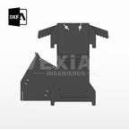 ARCHIVOS DXF PARA PARRILLA BASE COHETE ((465 x 459 x 465(h)) - MALETIN