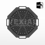 ARCHIVOS DXF PARA PARRILLA EXAGONAL PLEGABLE (469x469x508(h)mm) - MALETIN