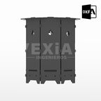 ARCHIVOS DXF PARA PARRILLA EXAGONAL PLEGABLE (469x469x508(h)mm) - MALETIN