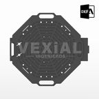 ARCHIVOS DXF PARA PARRILLA EXAGONAL PLEGABLE (469x469x508(h)mm) - MALETIN