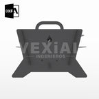 ARCHIVOS DXF PARA PARRILLA PEGLABLE (696 x 478 x 357(h)mm) - MALETIN