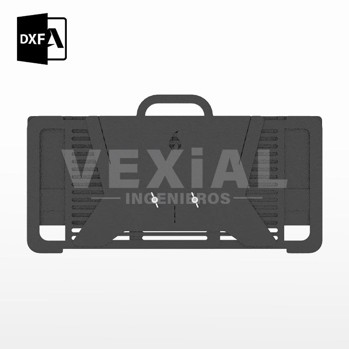 ARCHIVOS DXF PARA PARRILLA PEGLABLE (696 x 478 x 357(h)mm) - MALETIN