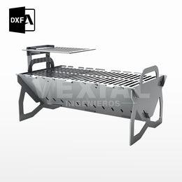 Planos Parrilla Portátil con Niveles (558x328x320(h)+100(h)mm)