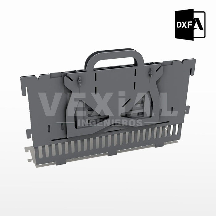 ARCHIVOS DXF PARA PARRILLA PLEGABLE (558x328x320(h)mm) - MALETIN