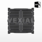 ARCHIVOS DXF PARA PARRILLA PORTATIL (309x300x250(h)mm) - MALETIN