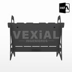 ARCHIVOS DXF PARA PARRILLA PORTATIL (309x300x250(h)mm) - MALETIN