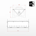 ARCHIVOS DXF PARA PARRILLA PORTATIL (505x299x250(h)mm) - MALETIN