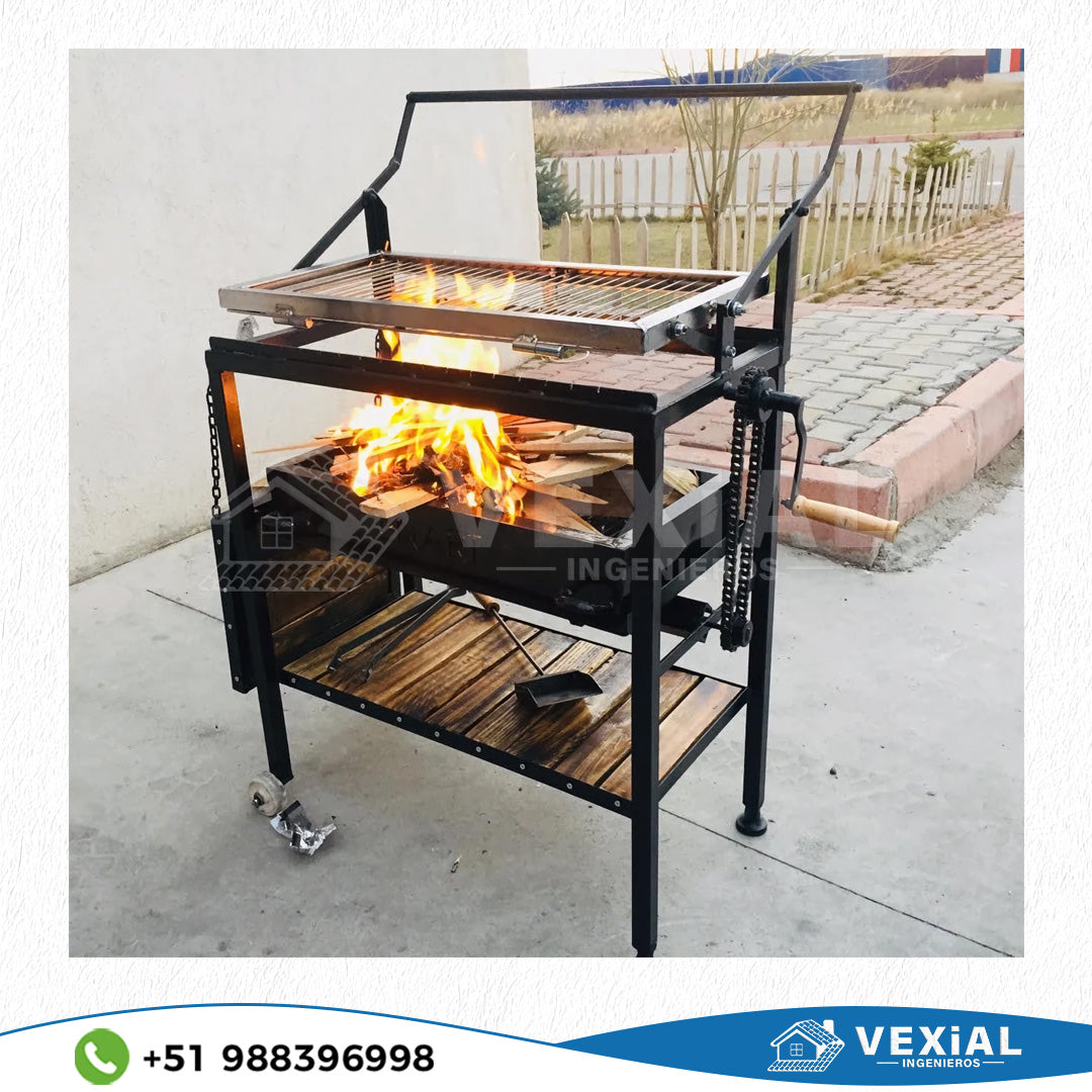 PLANOS PARA FABRICAR PARRILLA ROTATIVA SEMIAUTOMATICA (870x800x1115(h)mm)