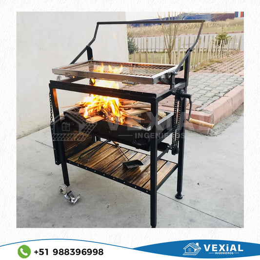 PLANOS PARA FABRICAR PARRILLA ROTATIVA SEMIAUTOMATICA (870x800x1115(h)mm)
