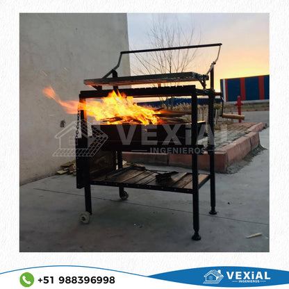 PLANOS PARA FABRICAR PARRILLA ROTATIVA SEMIAUTOMATICA (870x800x1115(h)mm)