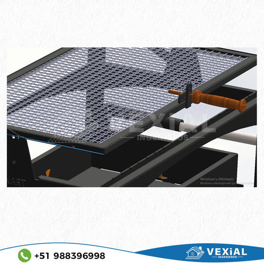PLANOS PARA FABRICAR PARRILLA ROTATIVA SEMIAUTOMATICA (870x800x1115(h)mm)