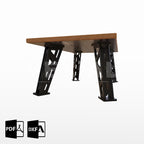 PLANOS PARA MESA INDUSTRIAL 426mm (alt)