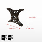 PLANOS PARA MESA INDUSTRIAL 500mm (alt) x 600mm(an)