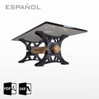 PLANOS PARA MESA INDUSTRIAL 500mm (alt) x 600mm(an)