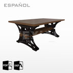 PLANOS PARA MESA INDUSTRIAL 1000mm (an) x 500mm (alt)