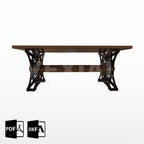 PLANOS PARA MESA INDUSTRIAL 1000mm (an) x 500mm (alt)