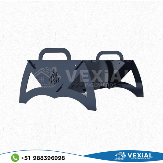 ARCHIVOS DXF PARA BRASERO PORTATIL (505x414x250(h)mm) - MALETIN
