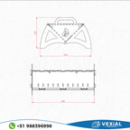 ARCHIVOS DXF PARA BRASERO PORTATIL (505x414x250(h)mm) - MALETIN