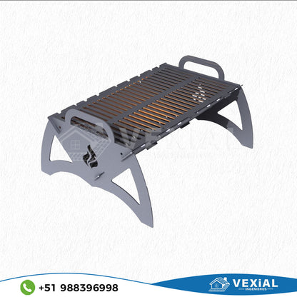 ARCHIVOS DXF PARA BRASERO PORTATIL (505x414x250(h)mm) - MALETIN