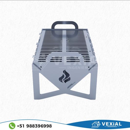 ARCHIVOS DXF PARA PARRILLA PORTATIL (505x299x250(h)mm) - MALETIN
