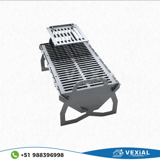 ARCHIVOS DXF PARA PARRILLA PLEGABLE (558x328x320(h)mm) - MALETIN