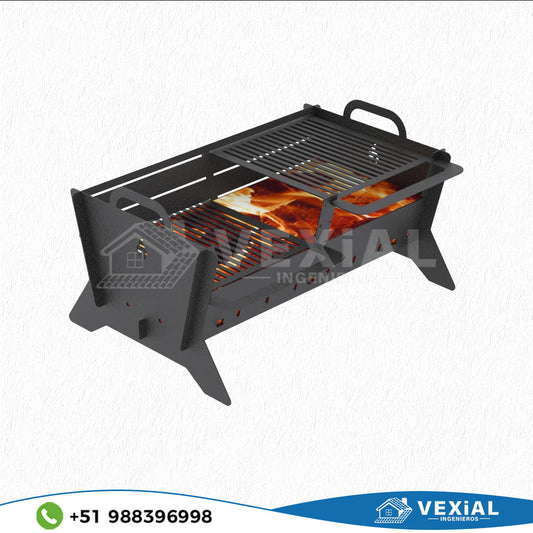 ARCHIVOS DXF PARA PARRILLA PEGLABLE (696 x 478 x 357(h)mm) - MALETIN