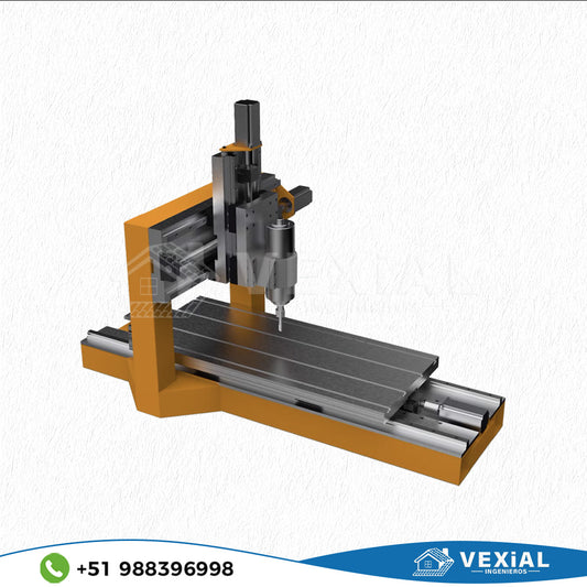 PLANOS COMPLETOS PARA FABRICAR UNA FRESADORA CNC DE METAL - AREA DE TRABAJO (800×350×200mm)
