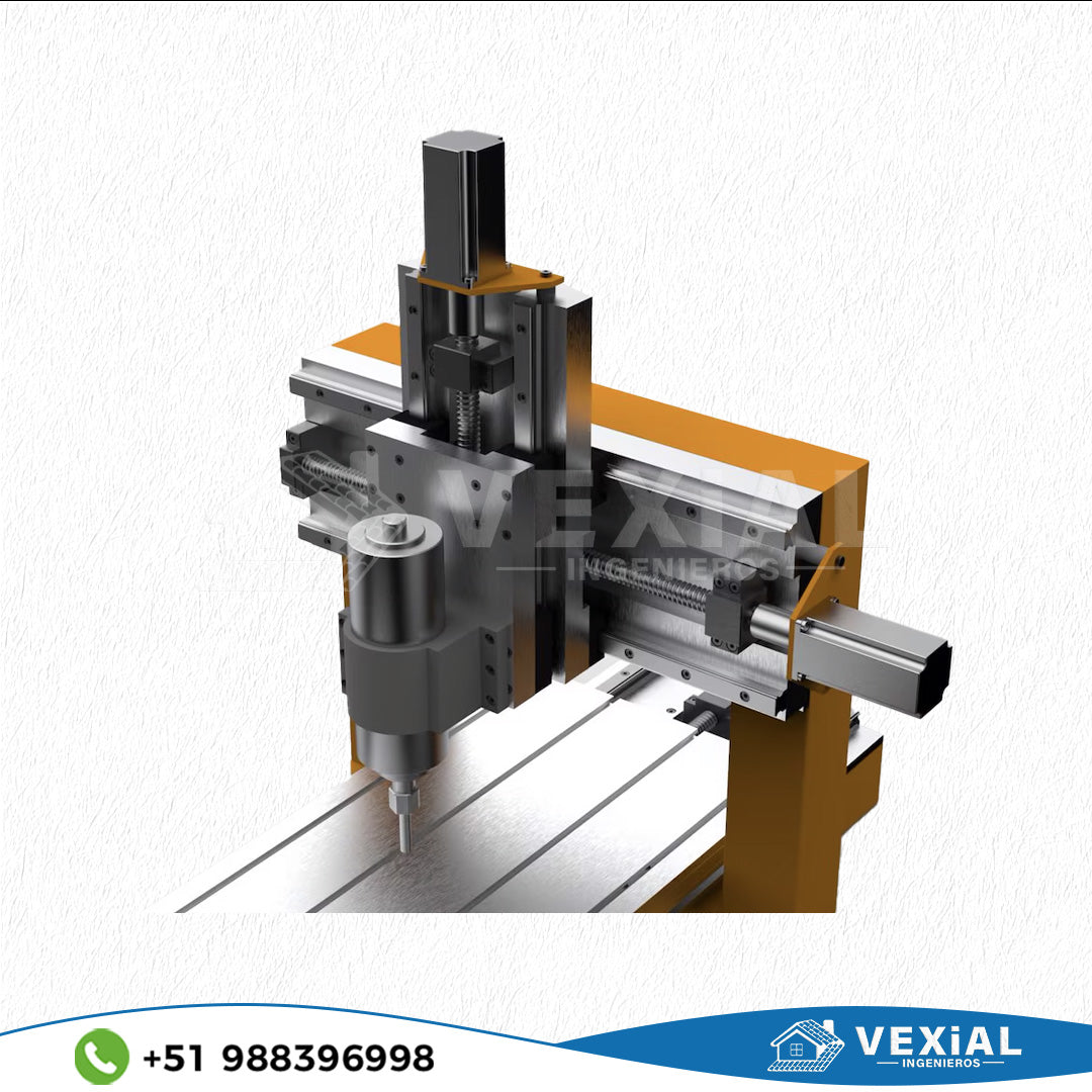 PLANOS COMPLETOS PARA FABRICAR UNA FRESADORA CNC DE METAL - AREA DE TRABAJO (800×350×200mm)