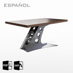 PLANOS PARA MESA INDUSTRIAL 876mm (an) x 508mm (alt)