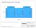 PLANOS PARA DISPENSADOR DE DISCOS DE CORTE, PARA DISCOS DE 4.5" a 5"