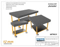 Planos para Mesas Modulares de Soldadura - Acero de 12mm o 1/2"