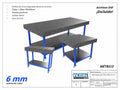 Planos para Mesas Modulares de Soldadura - Acero de 6mm o 1/4"