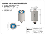 BASE GIRATORIA PARA TRONZADORA 14" - 4mm