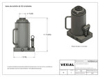 PLANOS PARA PRENSA PLEGADORA DE 30 TONELADAS (PDF + DXF) PARA TRABAJO PESADO