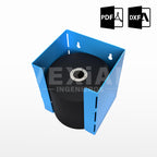 PLANOS PARA DISPENSADOR DE DISCOS DE CORTE, PARA DISCOS DE 4.5" a 5"
