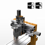PLANOS FRESADORA CNC DE METAL - AREA DE TRABAJO (800×350×200mm)