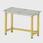 PLANOS PARA MESA BASICA DE SOLDADURA - 600x1200x12mm